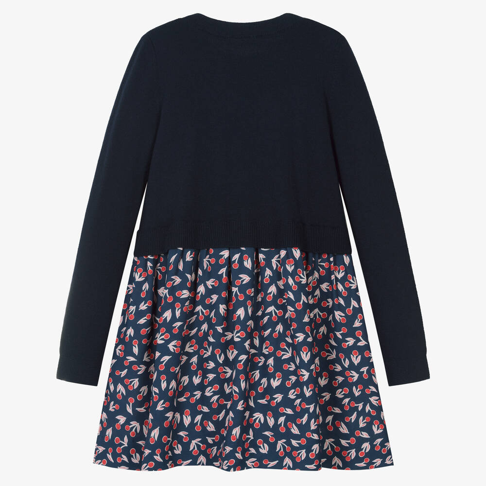 Bonpoint-Синее пальто из мериносовой шерсти | Childrensalon Outlet