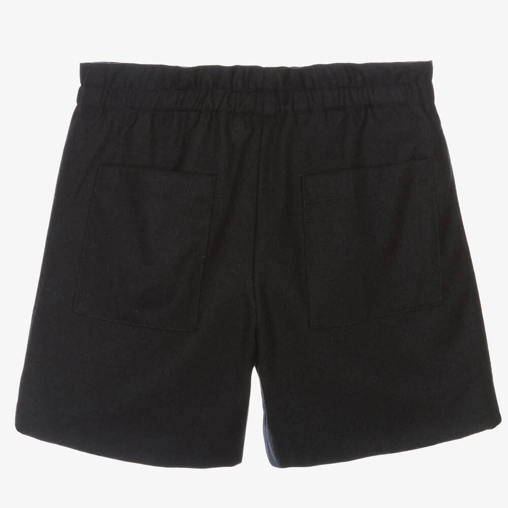 Bonpoint-شورت مزيج صوف لون كحلي تينز بناتي | Childrensalon Outlet