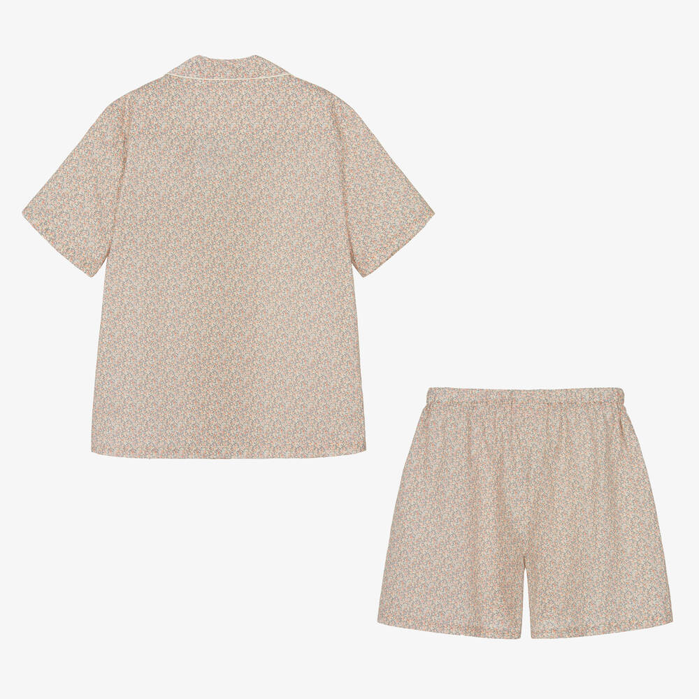 Bonpoint-Teen Girls Pink Cotton Liberty Print Pyjamas | Childrensalon Outlet