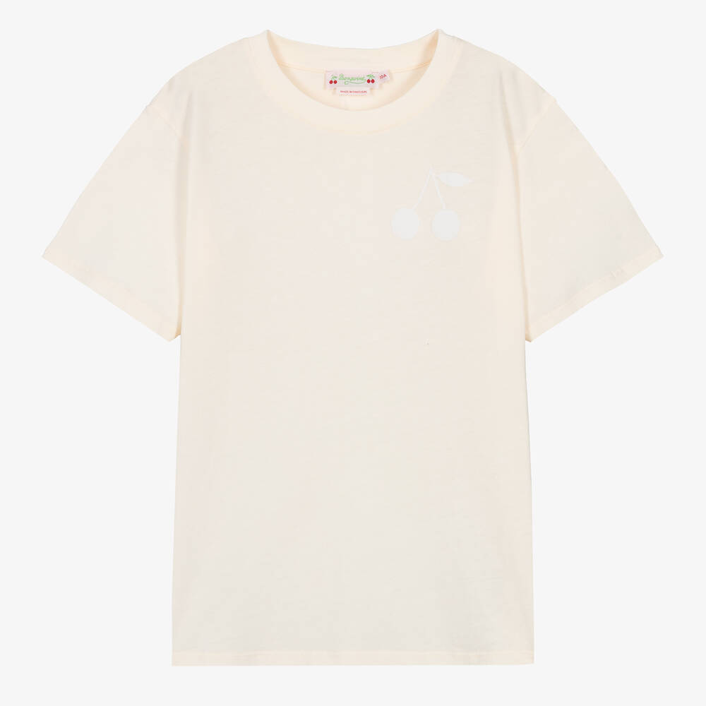 Bonpoint - T-shirt rose en coton ado fille | Childrensalon