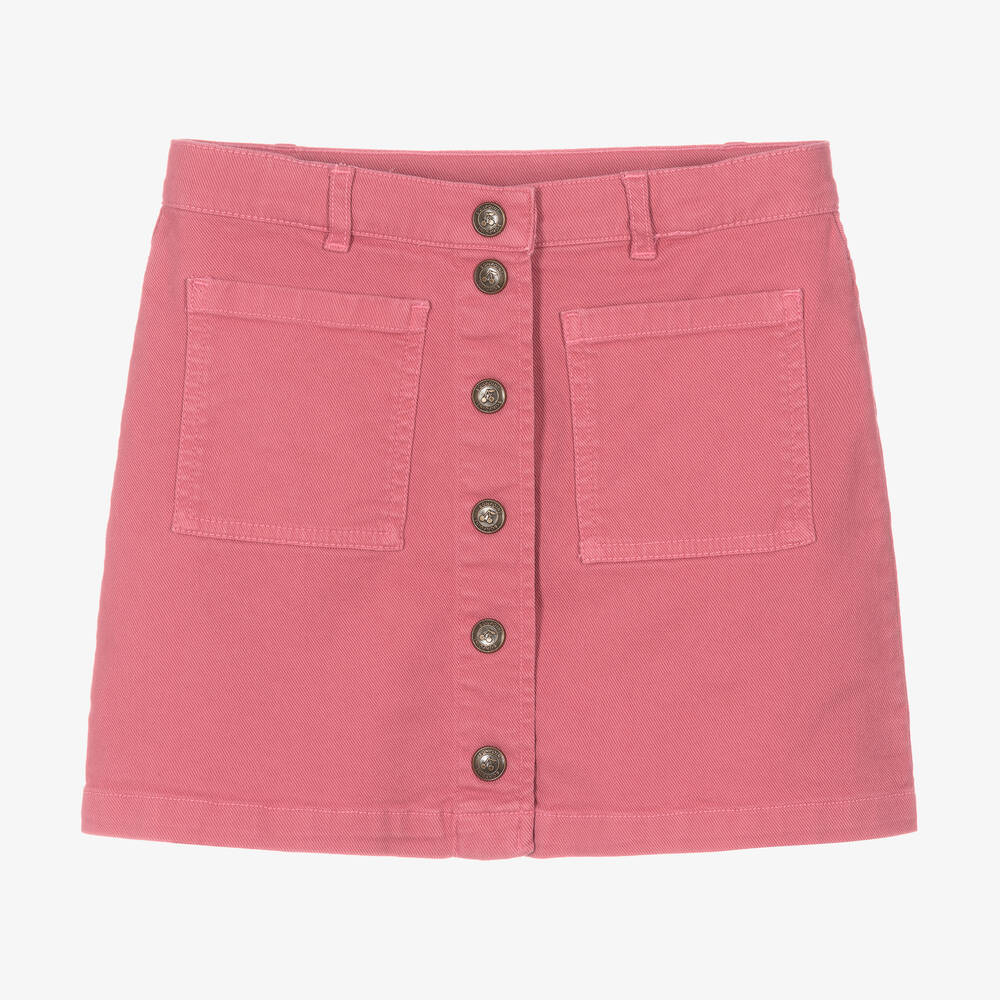 Bonpoint - Teen Girls Pink Denim Skirt | Childrensalon