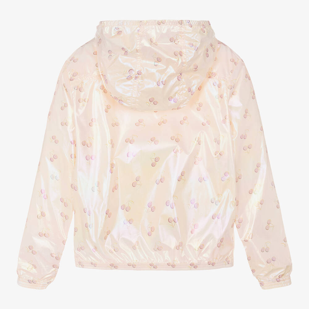 Bonpoint-Teen Girls Pink Iridescent Cherry Jacket | Childrensalon Outlet