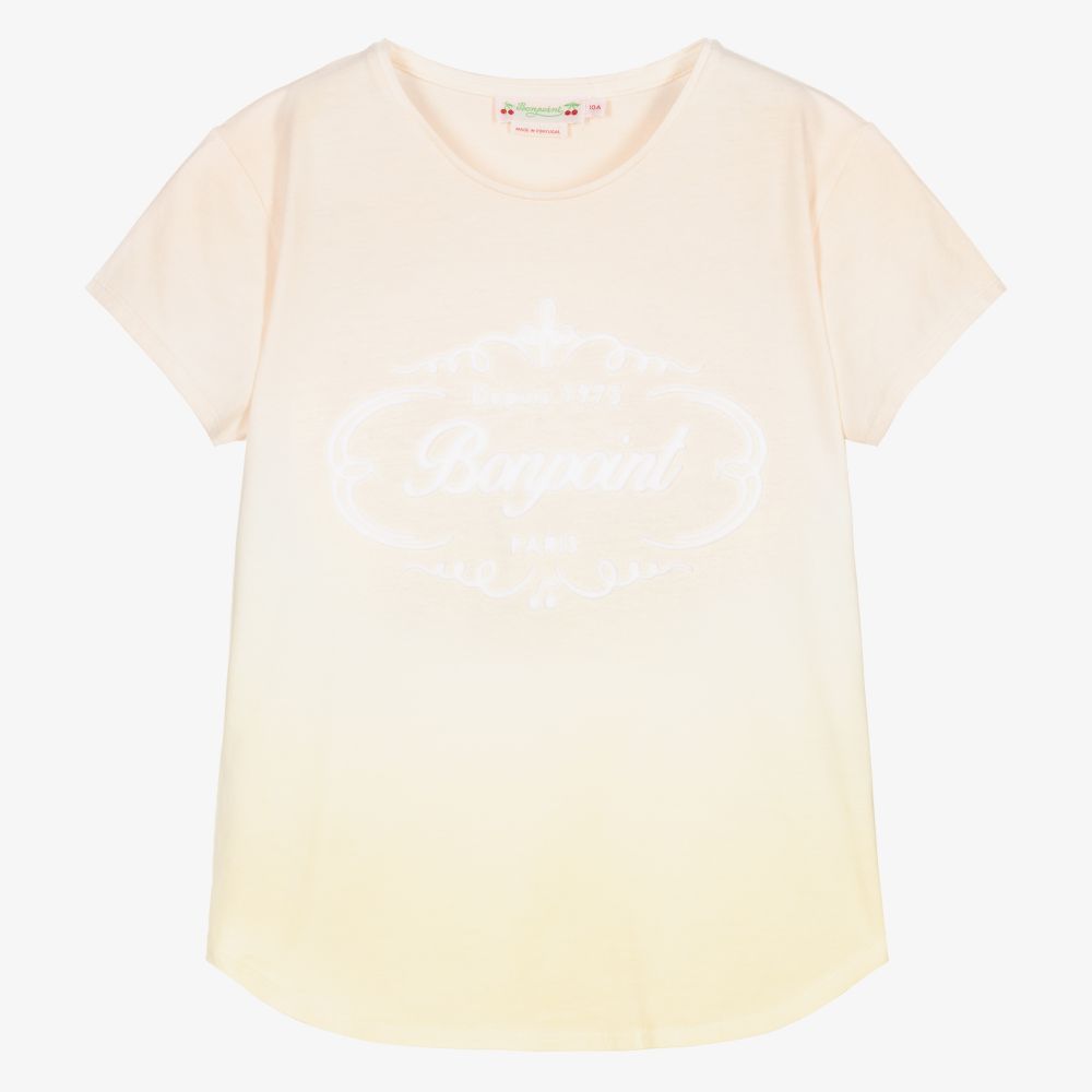 Bonpoint - Teen Girls Pink Logo T-Shirt  | Childrensalon