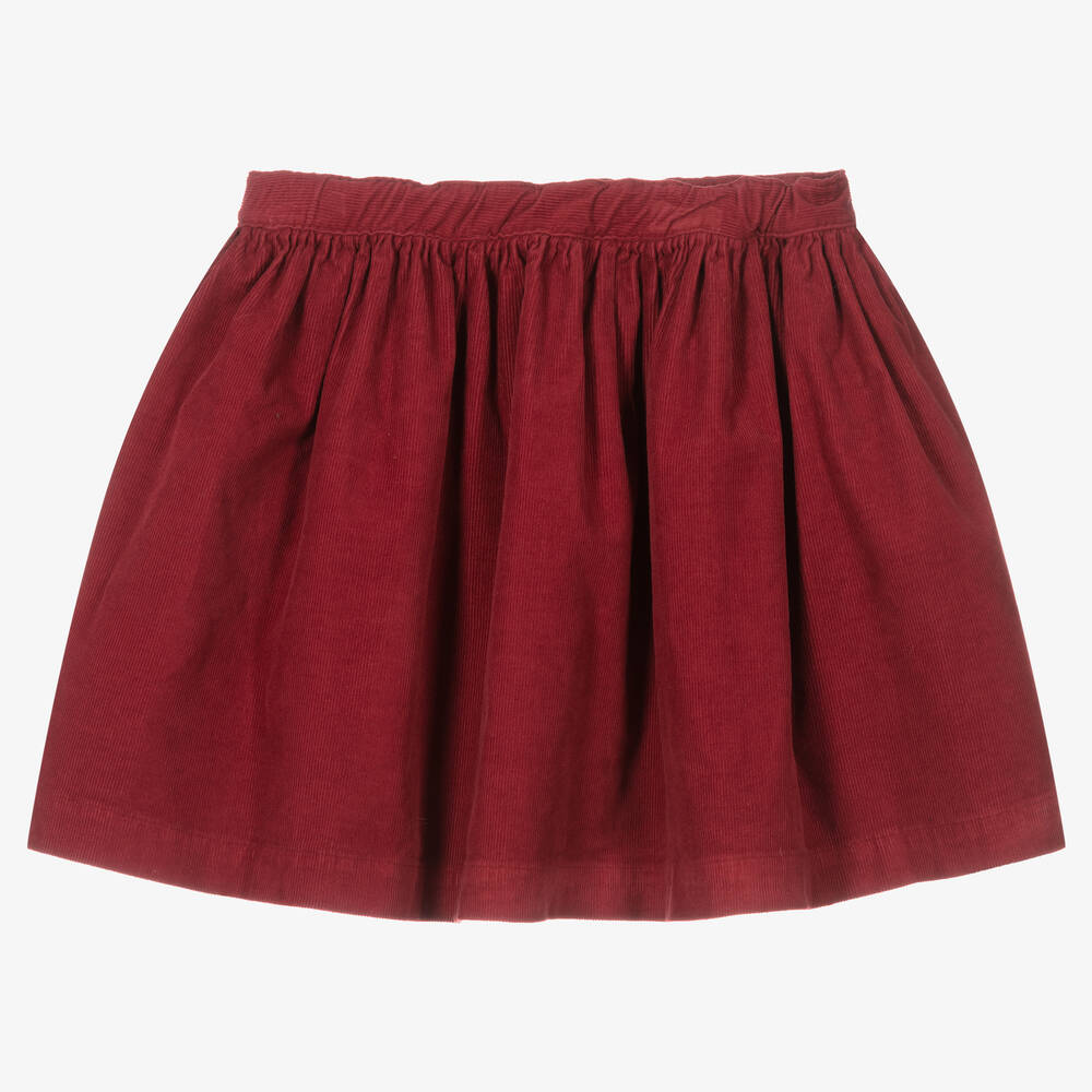 Bonpoint - Teen Girls Red Corduroy Skirt | Childrensalon