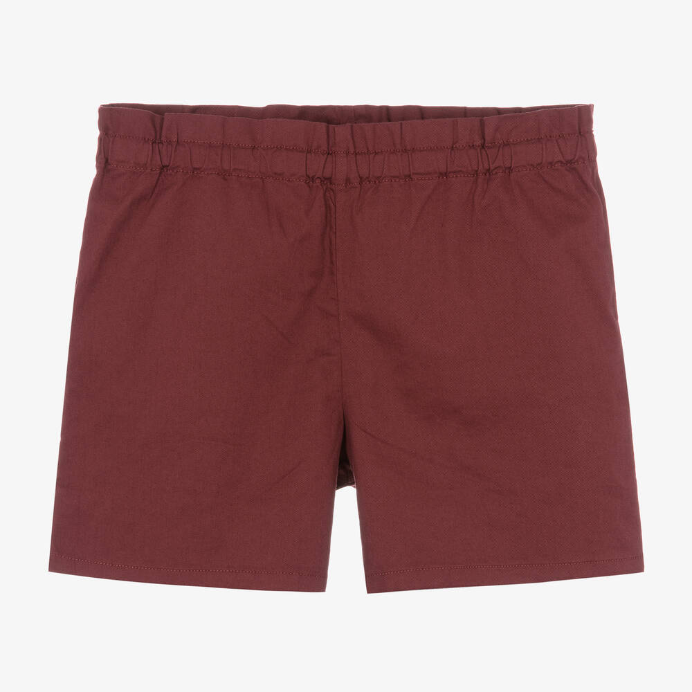 Bonpoint - Rote Teen Shorts aus Baumwoll-Twill | Childrensalon