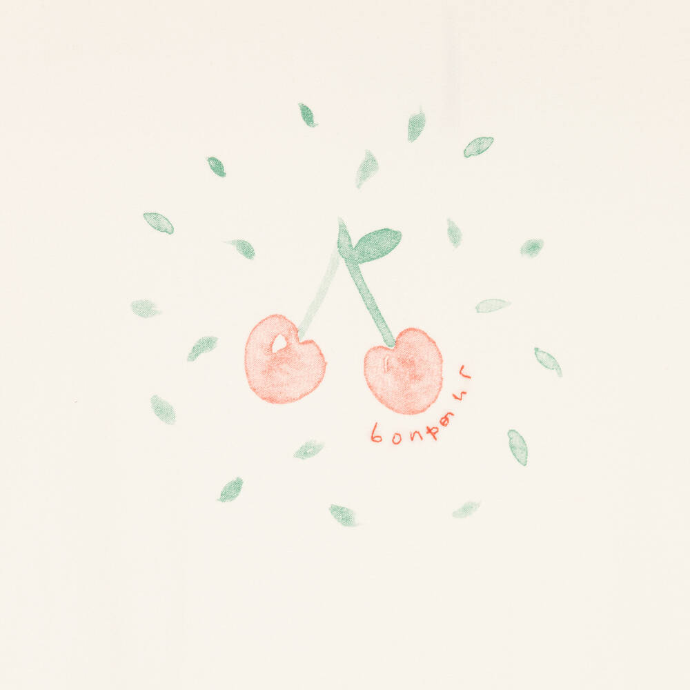 Bonpoint-Teen Girls White Cotton Cherry Dress | Childrensalon Outlet