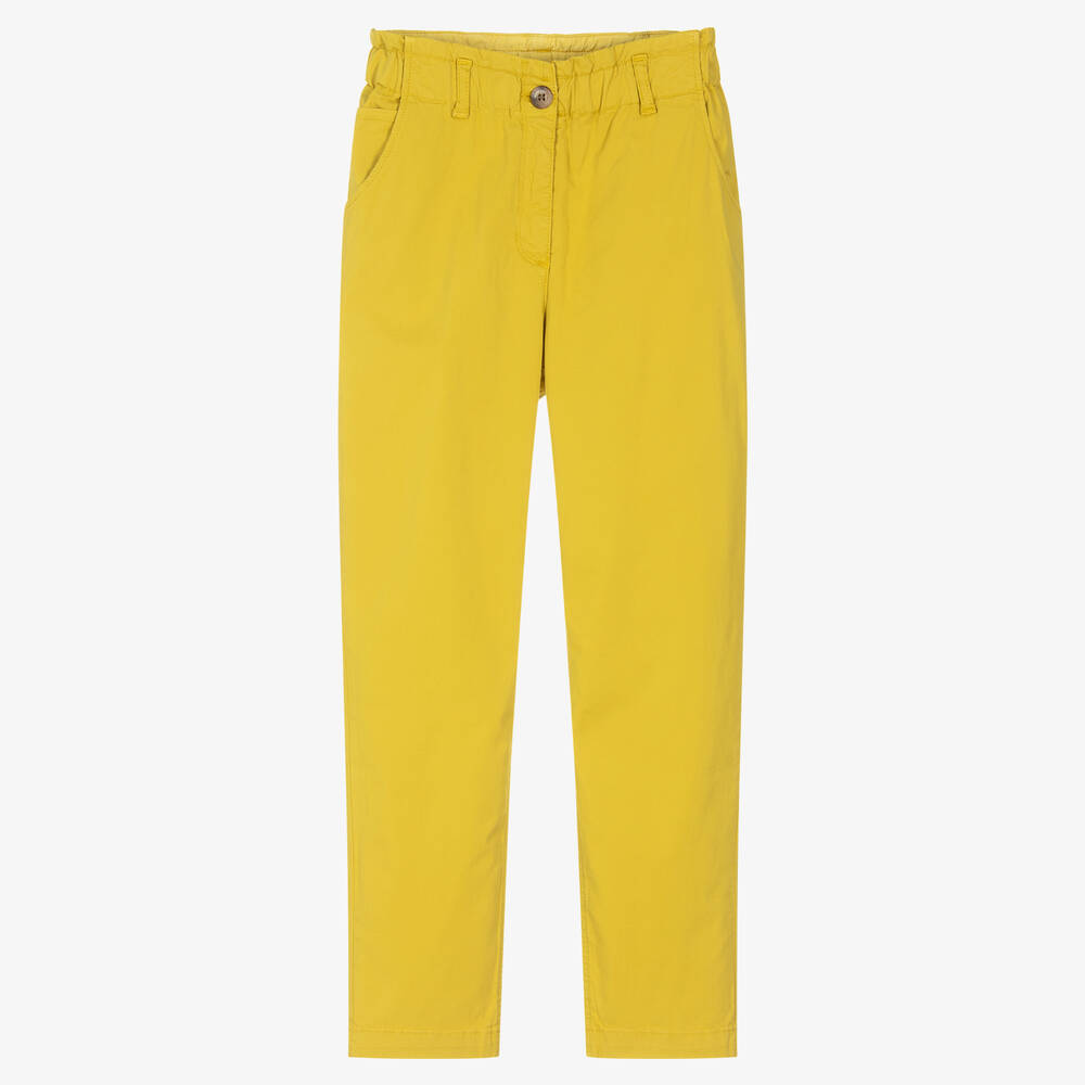 Pantalon chino jaune Ado