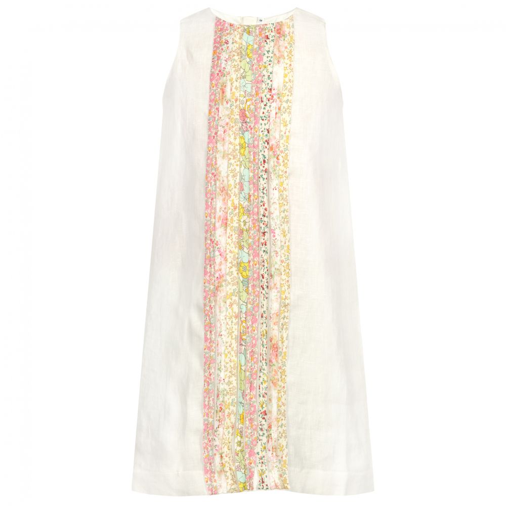 Bonpoint - Льняное платье с цветочным принтом для девушек | Childrensalon