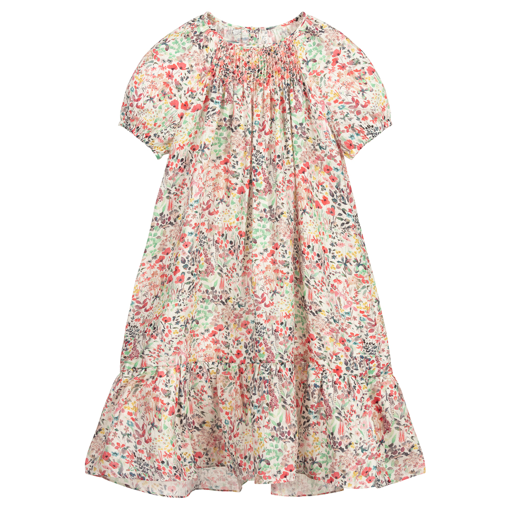 Bonpoint - Платье в цветочек для девушек | Childrensalon