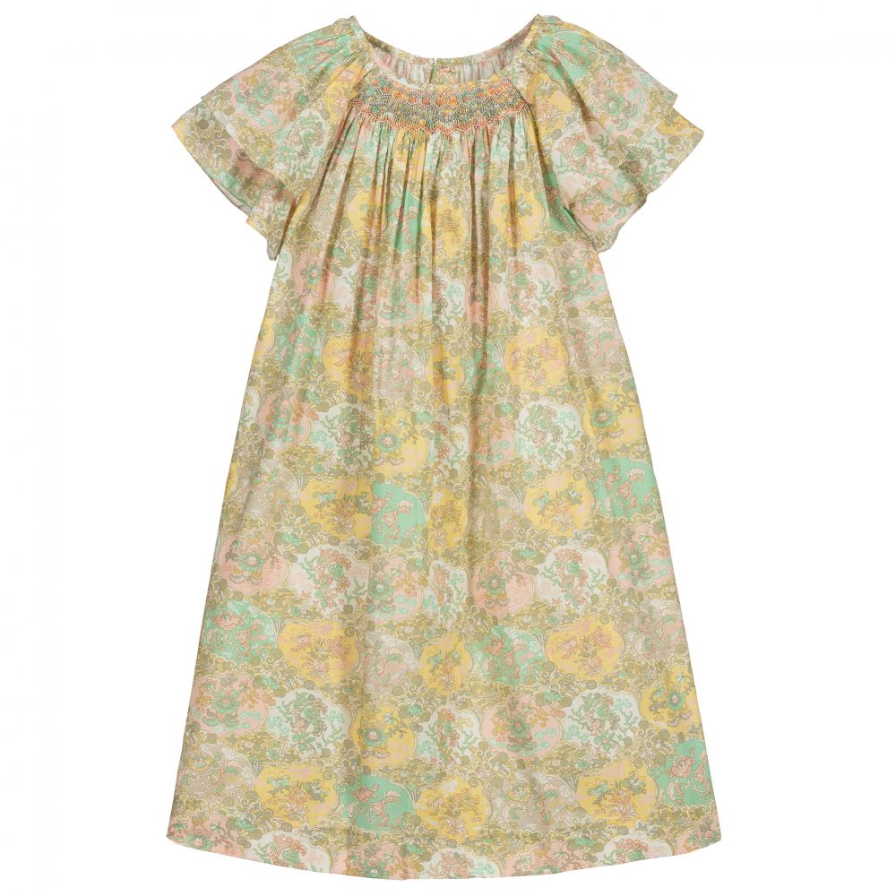 Bonpoint - Платье с цветочным принтом для девушек | Childrensalon