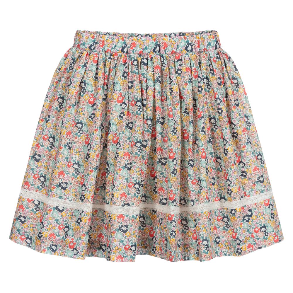 Bonpoint - Teen Pink & Blue Liberty Skirt | Childrensalon