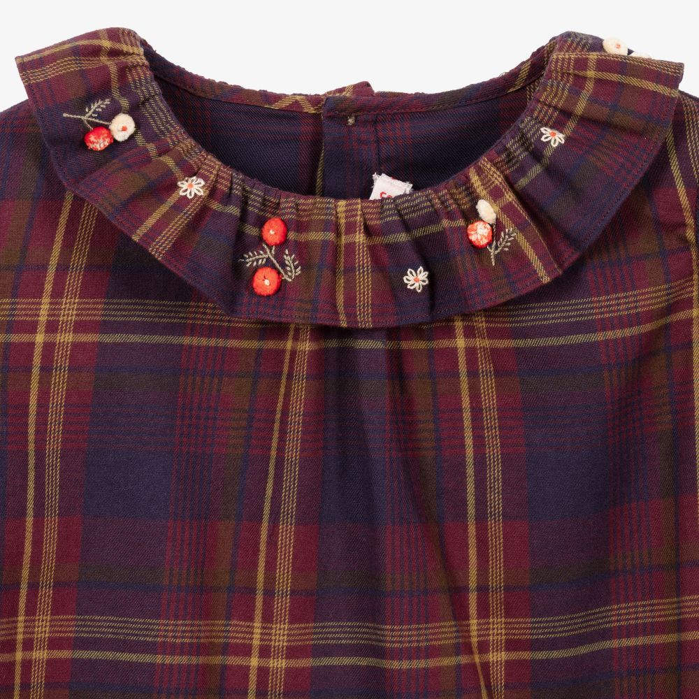 Bonpoint-Teen Red & Blue Checked Blouse | Childrensalon Outlet