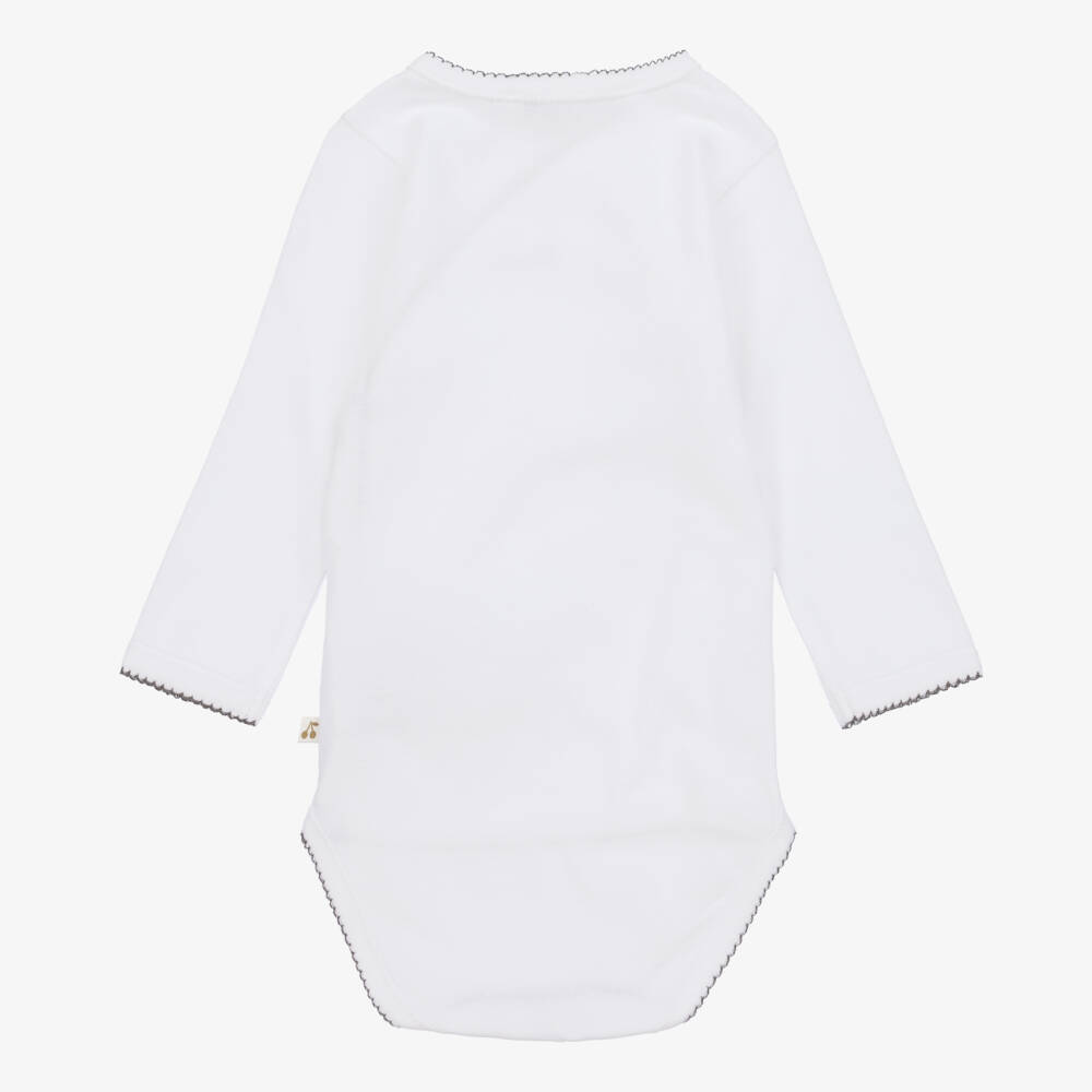 Bonpoint-White Days Of The Week Cotton Babysuit Gift Set | Childrensalon Outlet