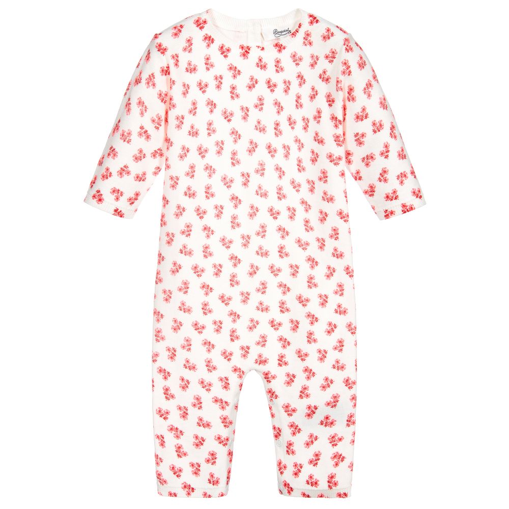 Bonpoint - Pyjama fleuri blanc Bébé | Childrensalon