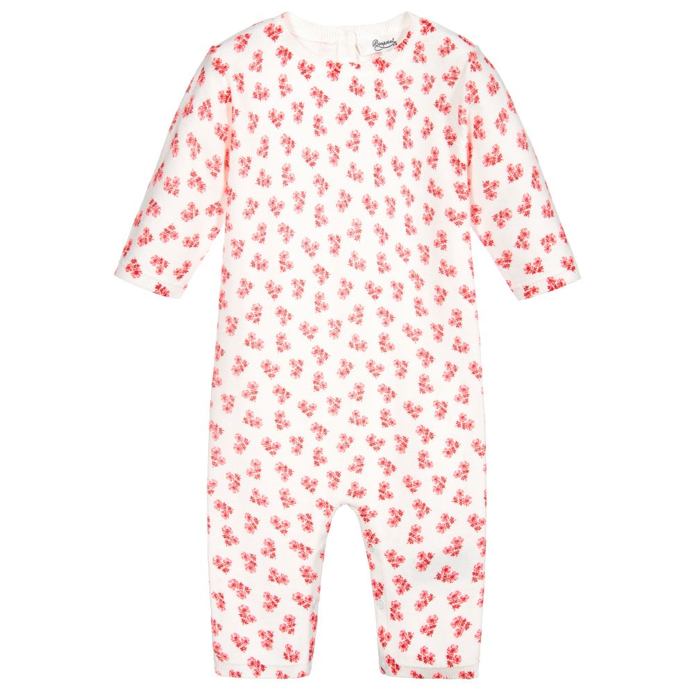 Bonpoint - White Floral Romper | Childrensalon