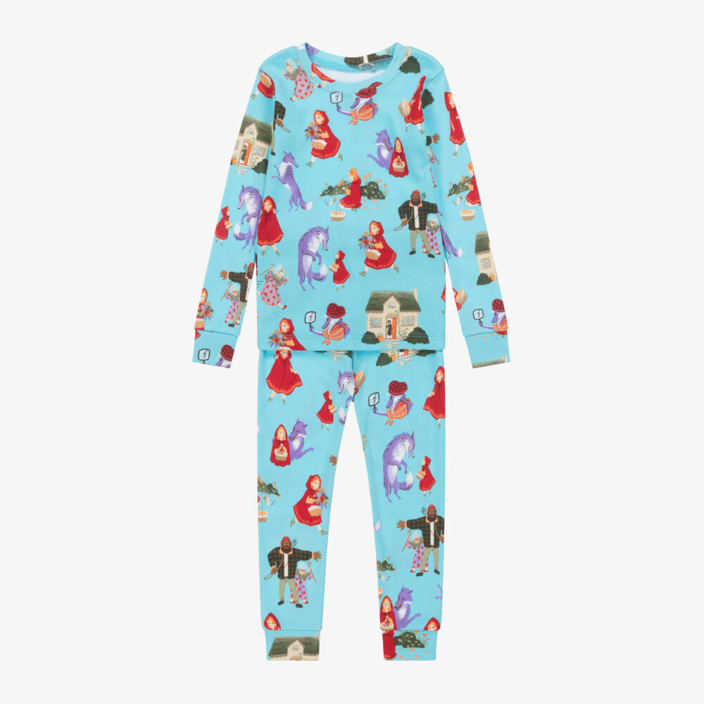 Books to Bed-Сказочный комплект пижам из хлопка синий | Childrensalon Outlet