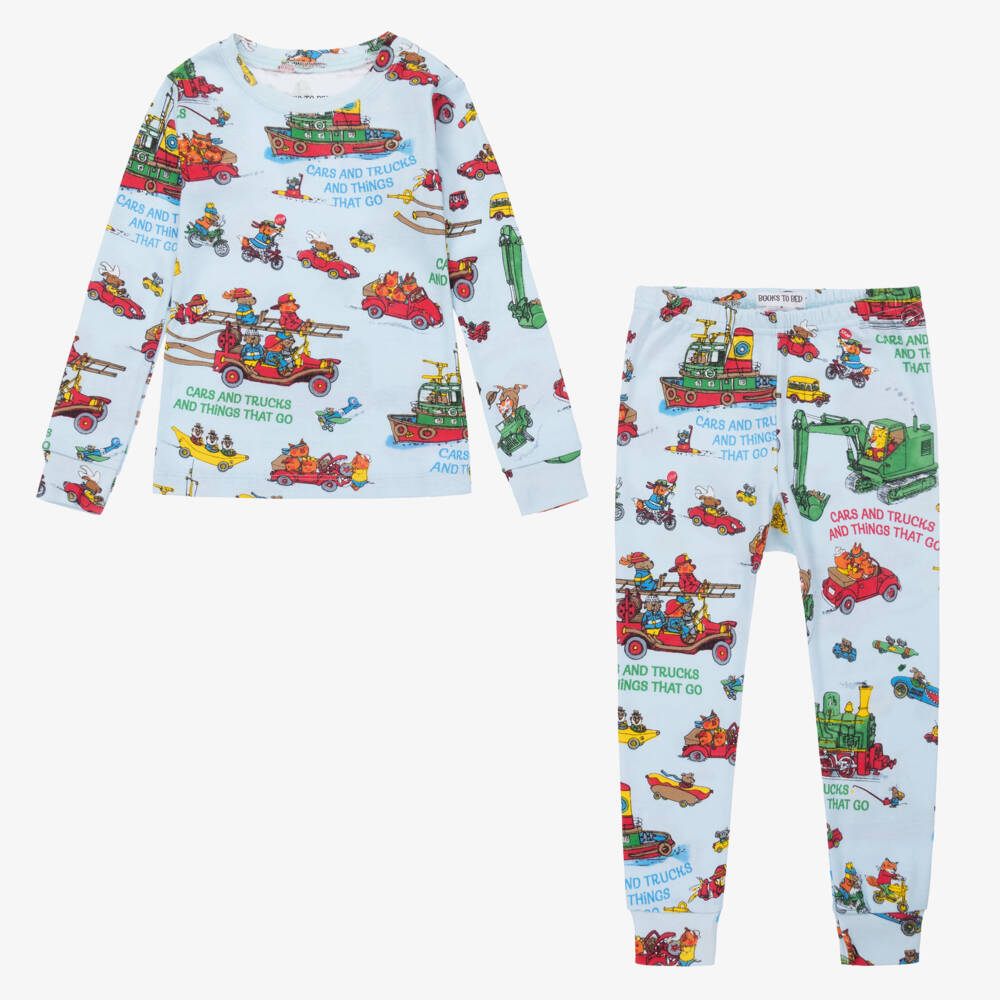 Books to Bed-Boys Cars & Trucks Pyjamas & Book Gift Set | Childrensalon Outlet