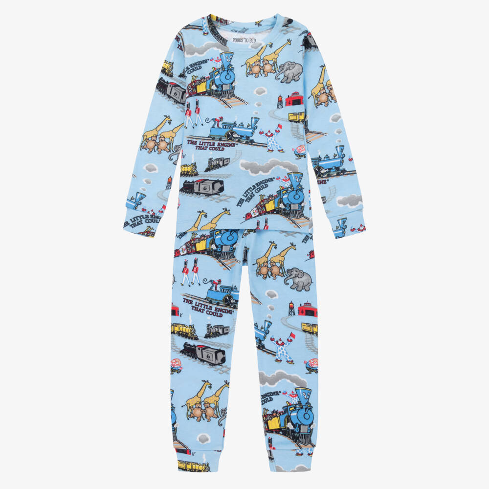 Books to Bed-Boys Little Engine Pyjamas & Book Gift Set | Childrensalon Outlet