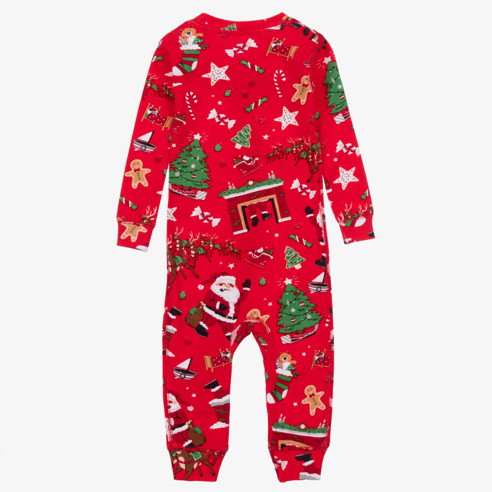 Books to Bed-Festive Red Babysuit and Book Set | Childrensalon Outlet