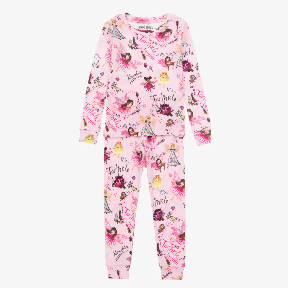 Books to Bed-Girls Pink Twinkle Pyjamas & Book Set | Childrensalon Outlet