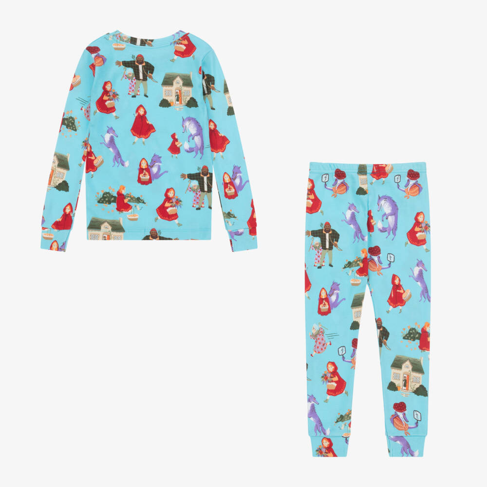 Books to Bed-Little Red Riding Hood Cotton Pyjamas & Book Set | Childrensalon Outlet