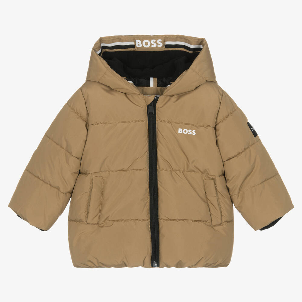 BOSS - Бежевая куртка для мальчиков | Childrensalon