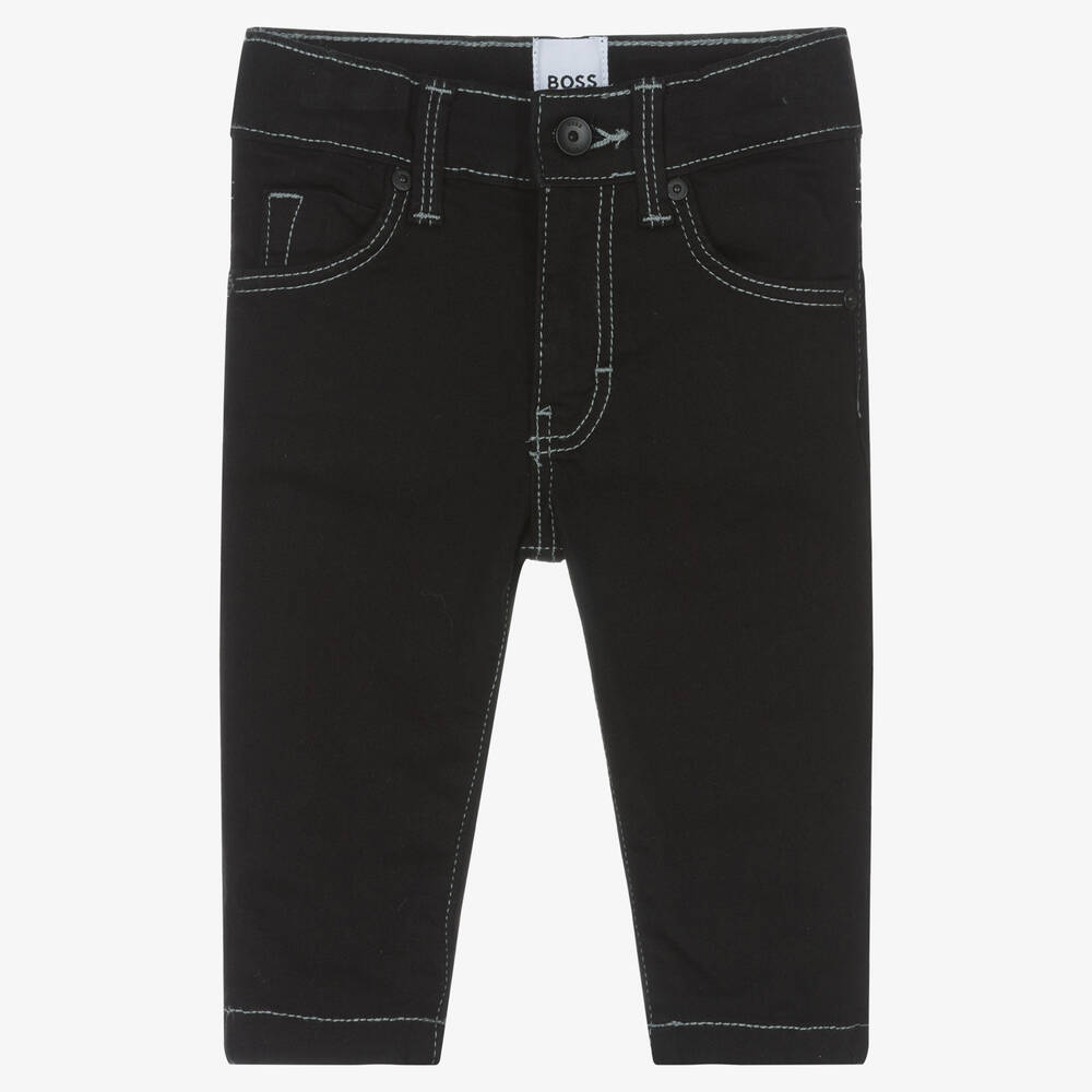 BOSS - Jean slim noir en denim bébé garçon | Childrensalon