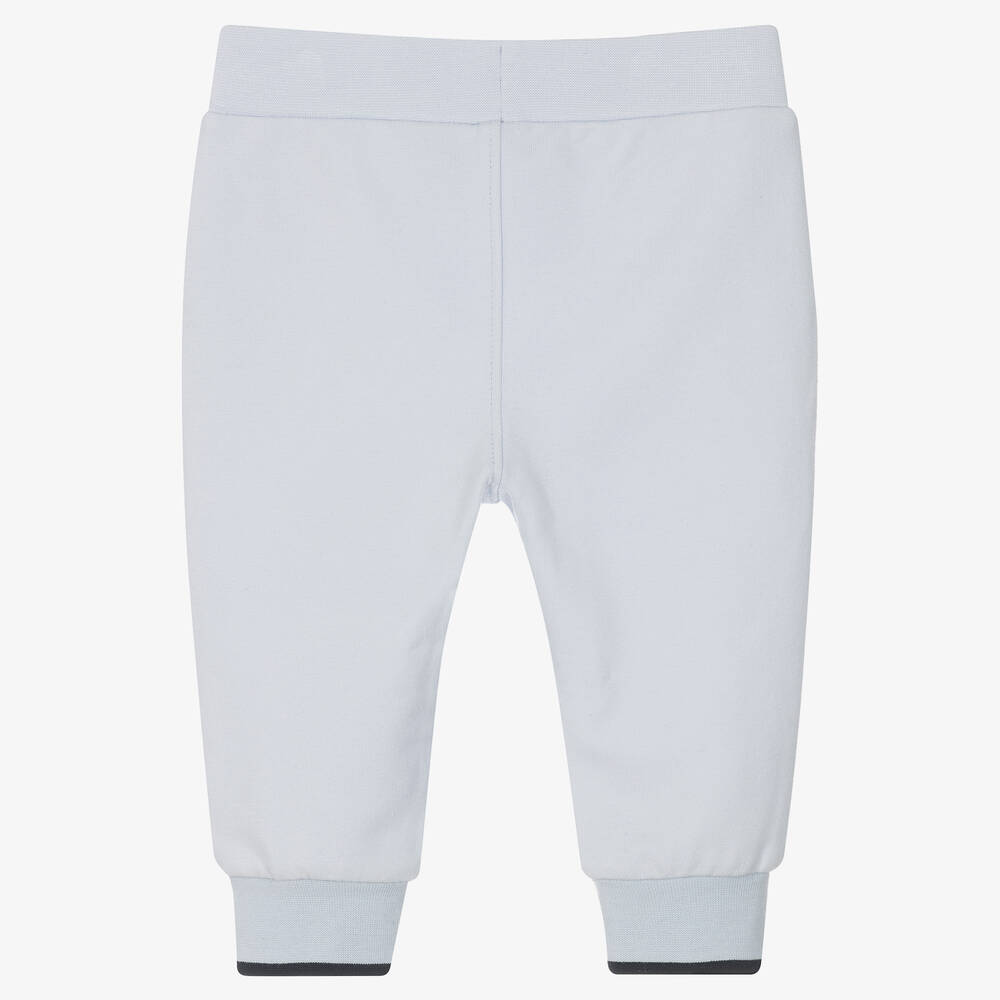 BOSS-جوغرز قطن جيرسي لون أزرق فاتح للمواليد | Childrensalon Outlet