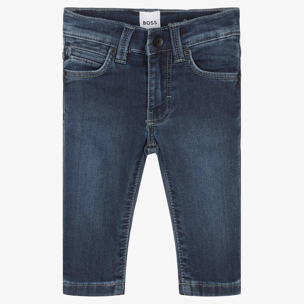 BOSS - Blaue Denim-Jeans für Babys (J) | Childrensalon