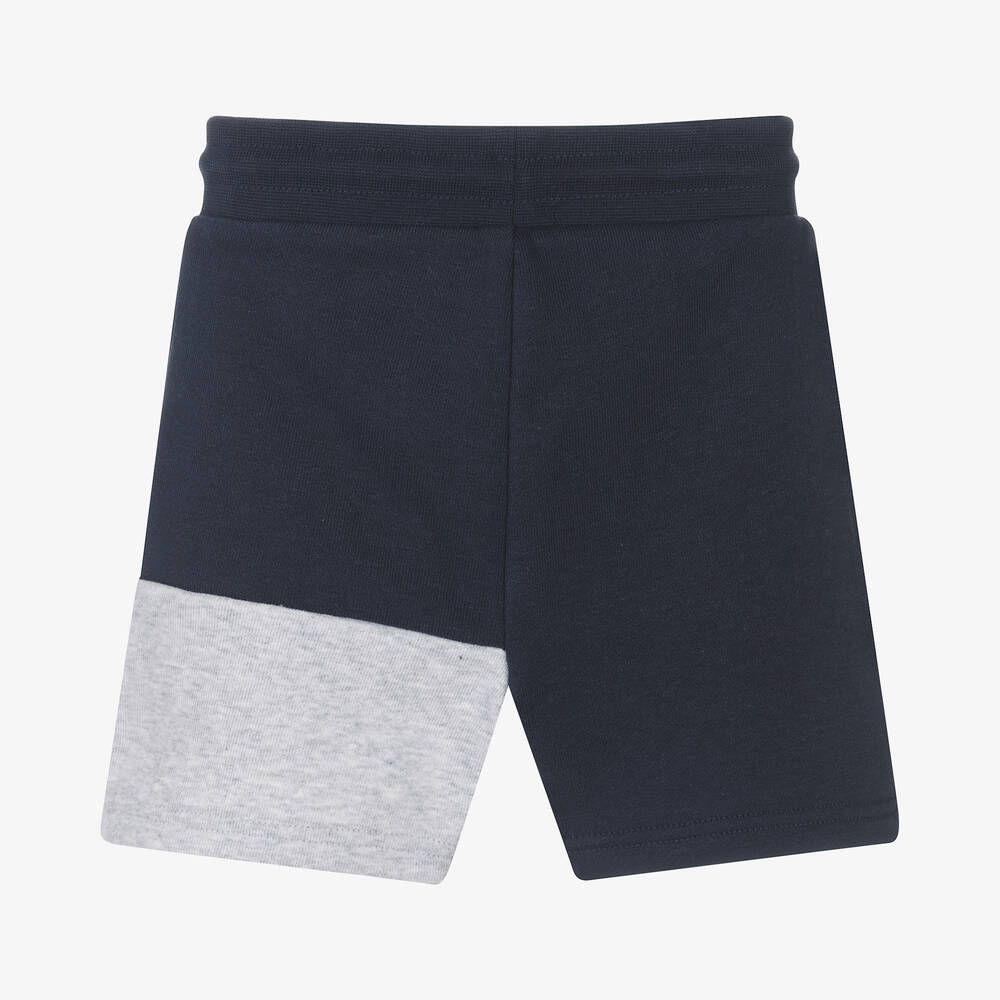 BOSS-Baby Boys Blue Logo Jersey Shorts | Childrensalon Outlet