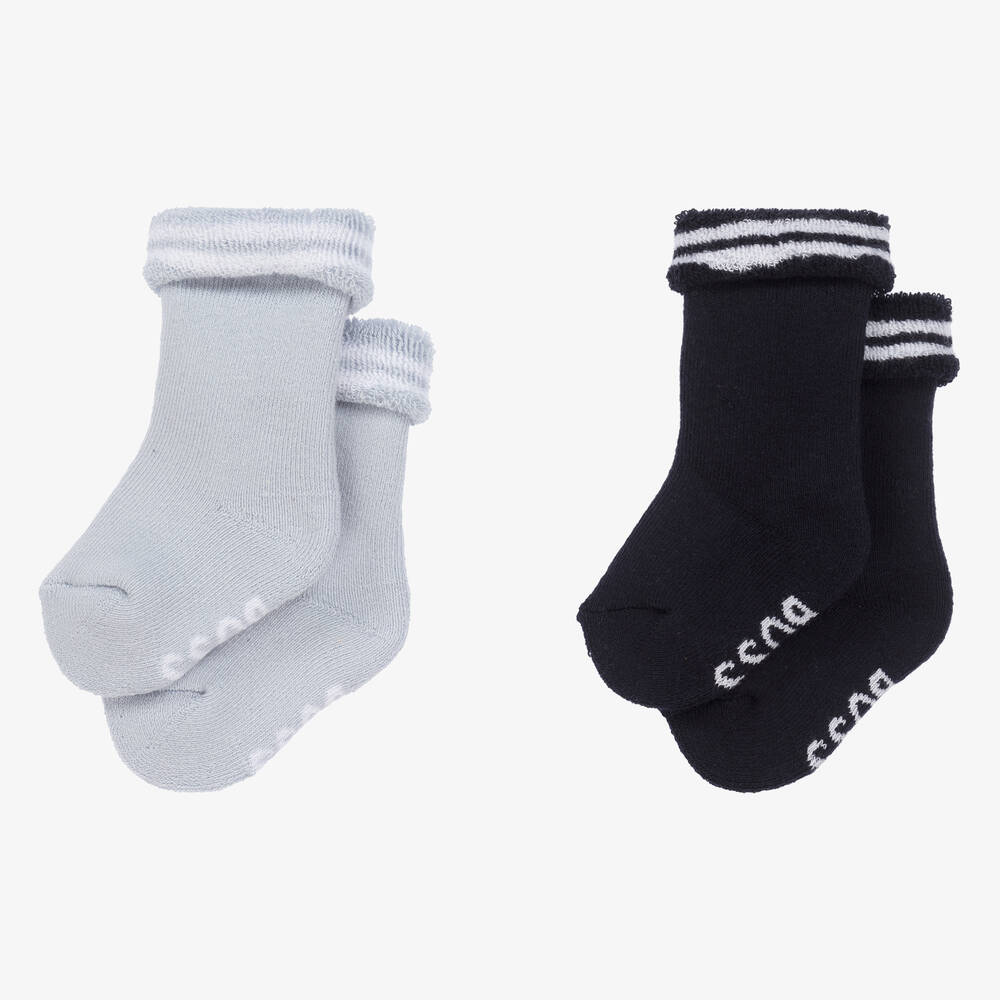 BOSS Baby Boys Blue Socks (2 Pack) Childrensalon Outlet
