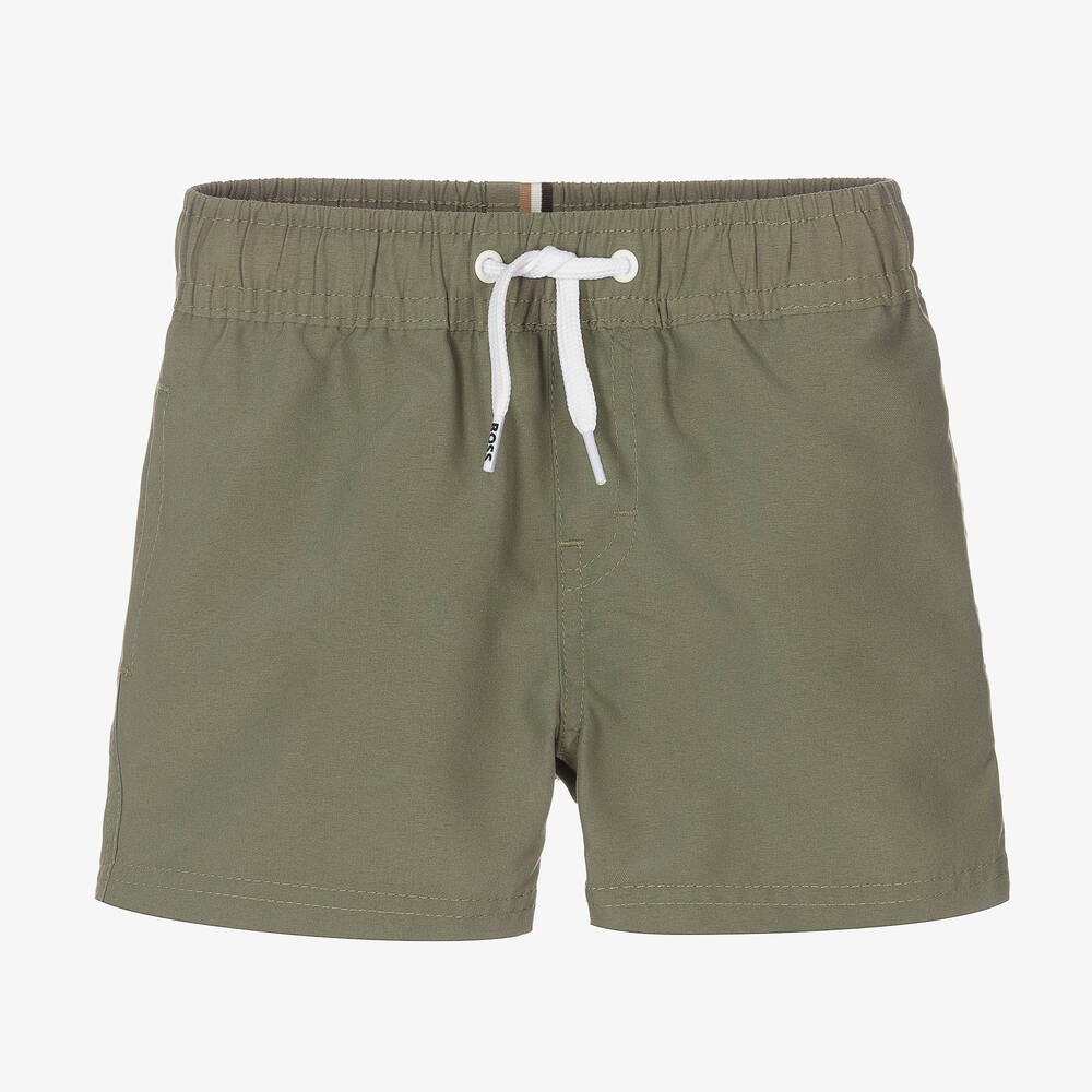 BOSS - Зеленые плавки-шорты для малышей | Childrensalon