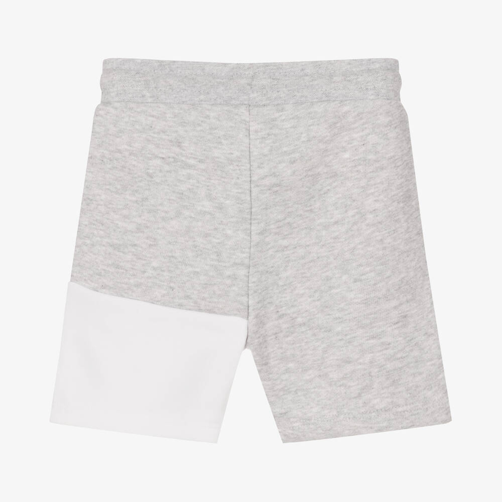 BOSS-Baby Boys Grey Logo Jersey Shorts | Childrensalon Outlet