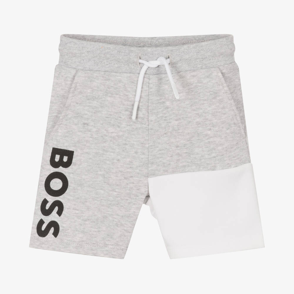 BOSS - Short gris en jersey bébé garçon | Childrensalon