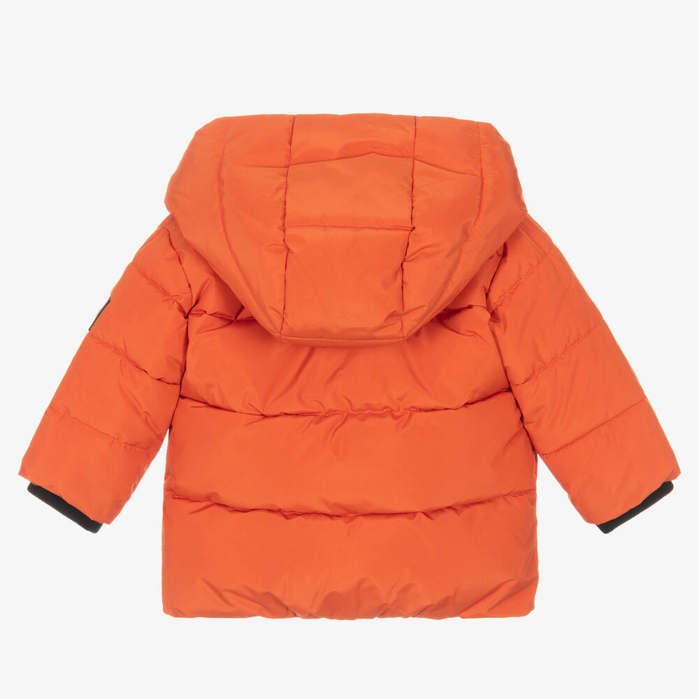 BOSS-Оранжевый пуховик для мальчиков | Childrensalon Outlet