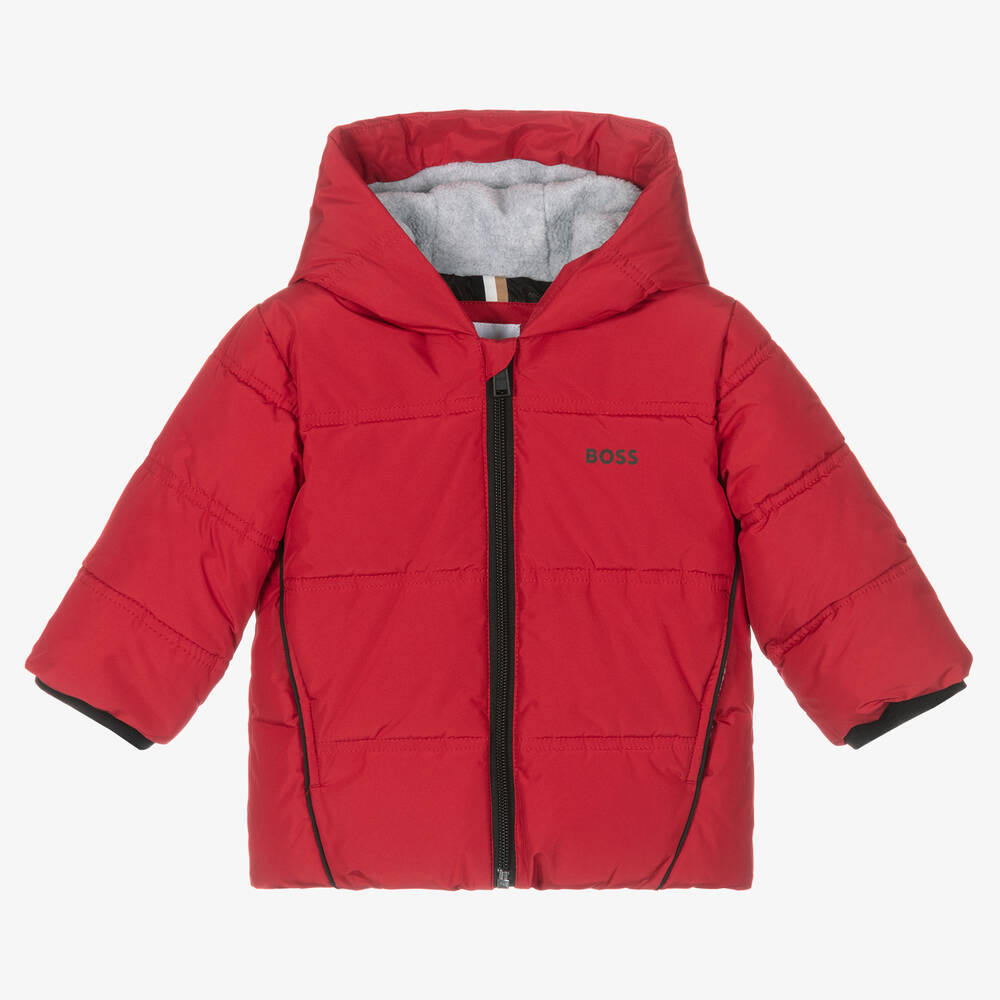 BOSS - Rote Steppjacke für Babys (J) | Childrensalon