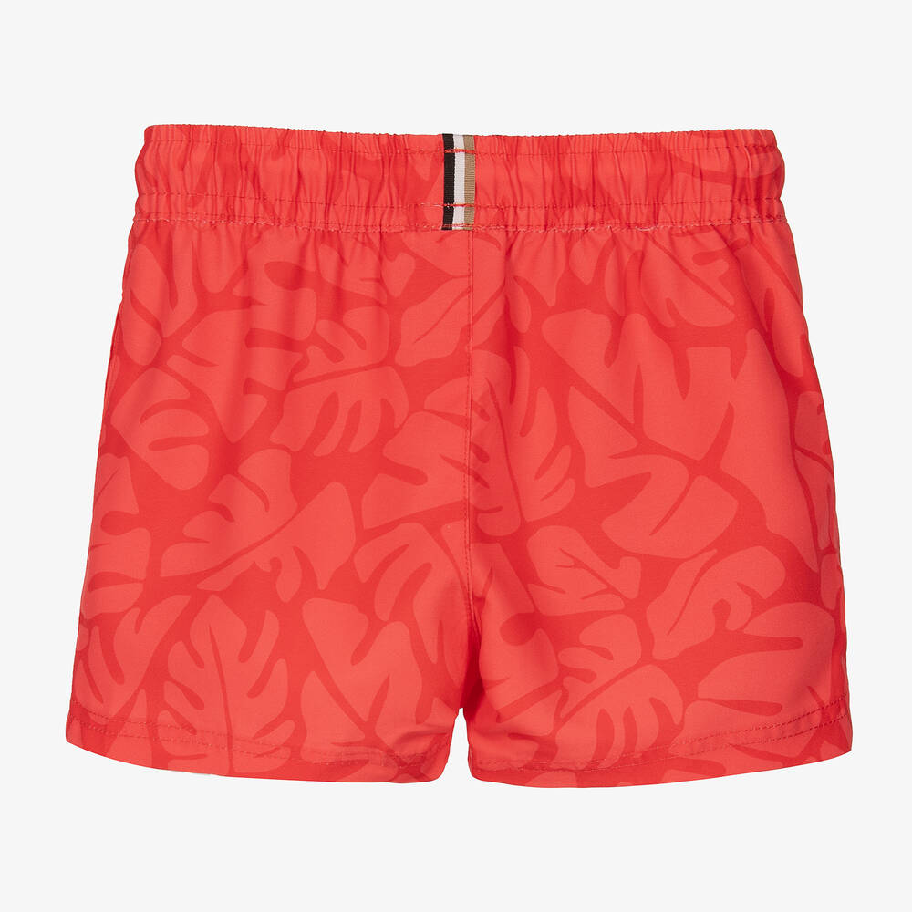 BOSS Baby Boys Red Swim Shorts Childrensalon Outlet