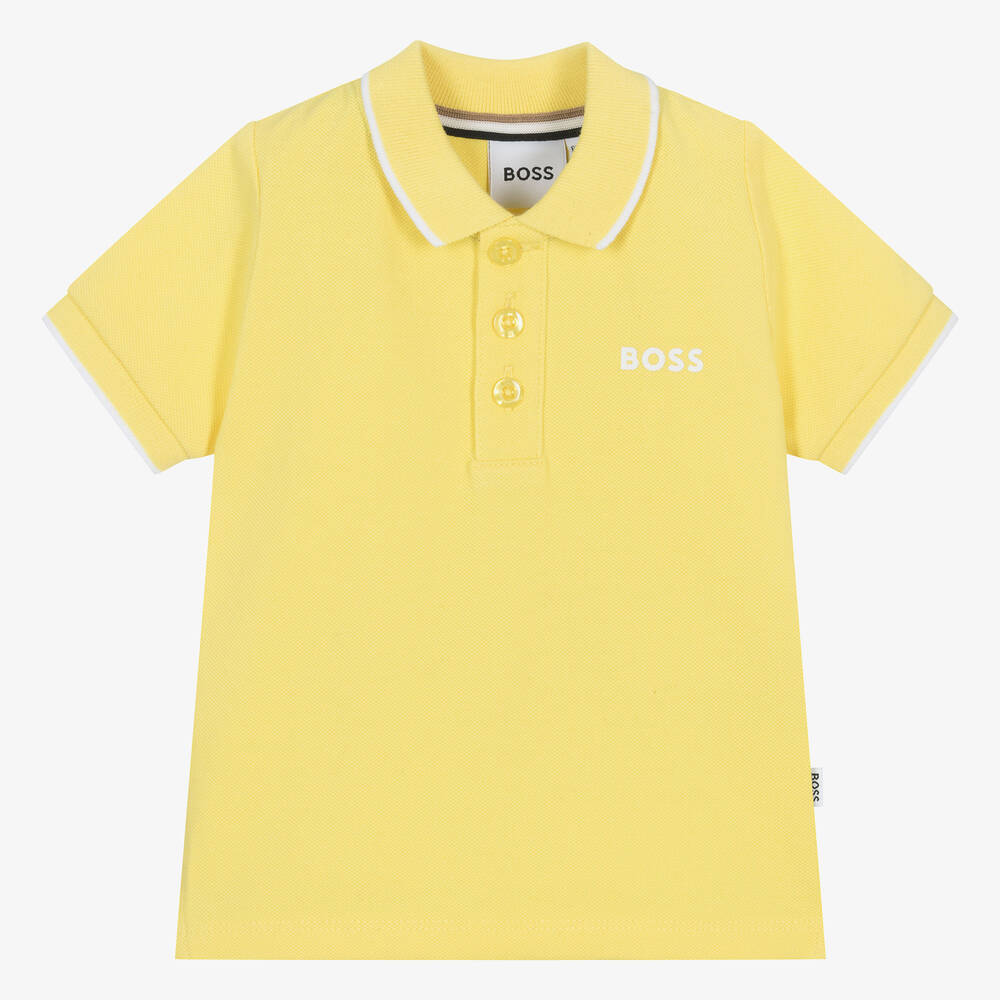Yellow polo shirt for baby boy on sale