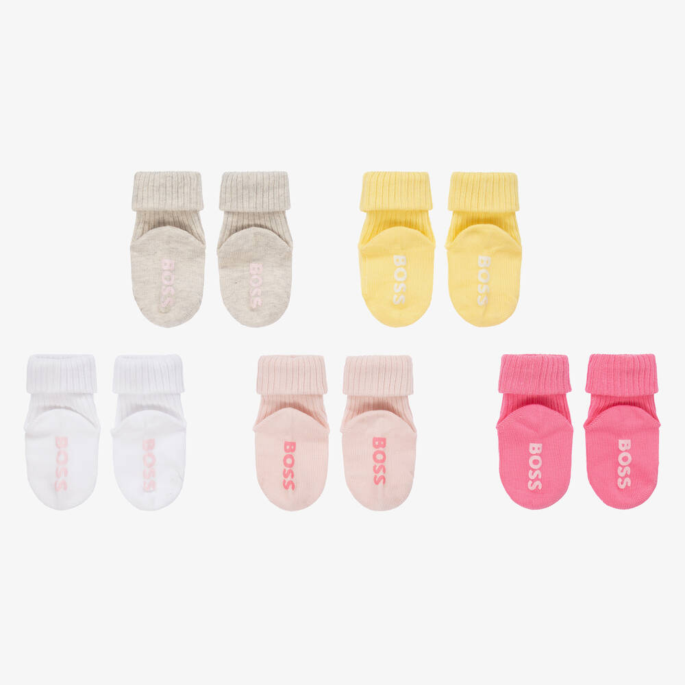 بوس-جوارب مزيج قطن للمولودات (عدد 5) | Childrensalon Outlet