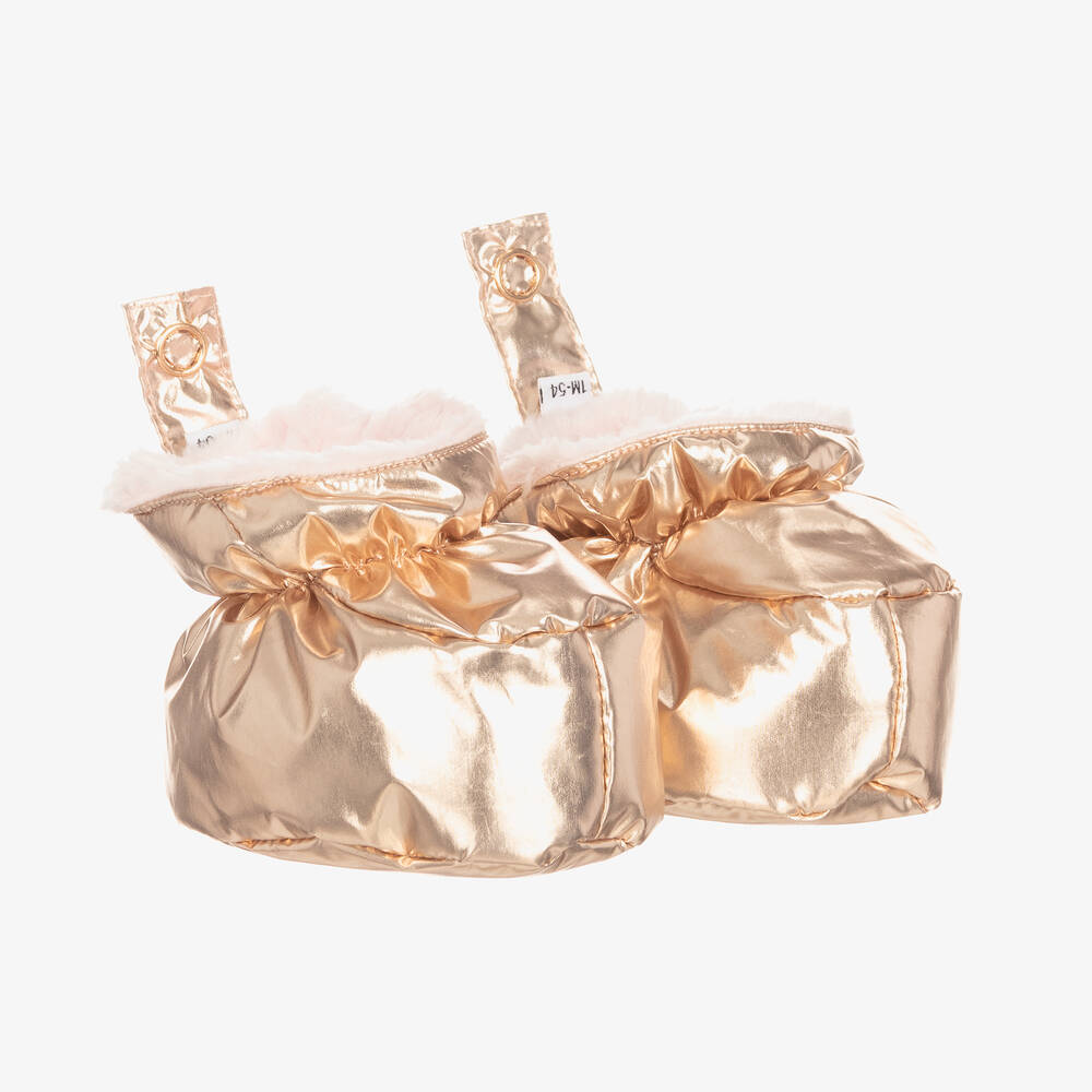 BOSS-Золотисто-розовый зимний комбинезон | Childrensalon Outlet