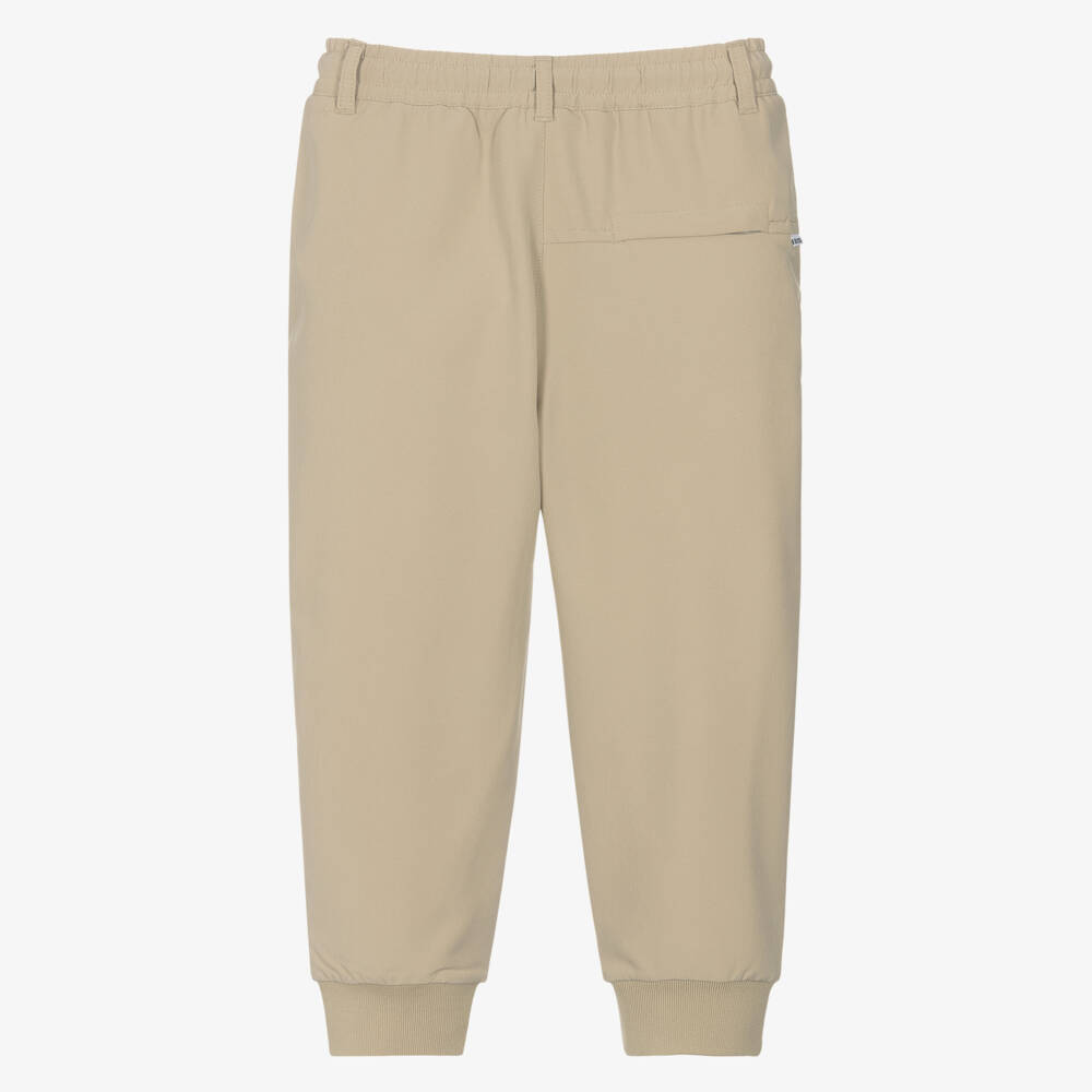 BOSS-Beige Boys Casual Stretch Trousers | Childrensalon Outlet