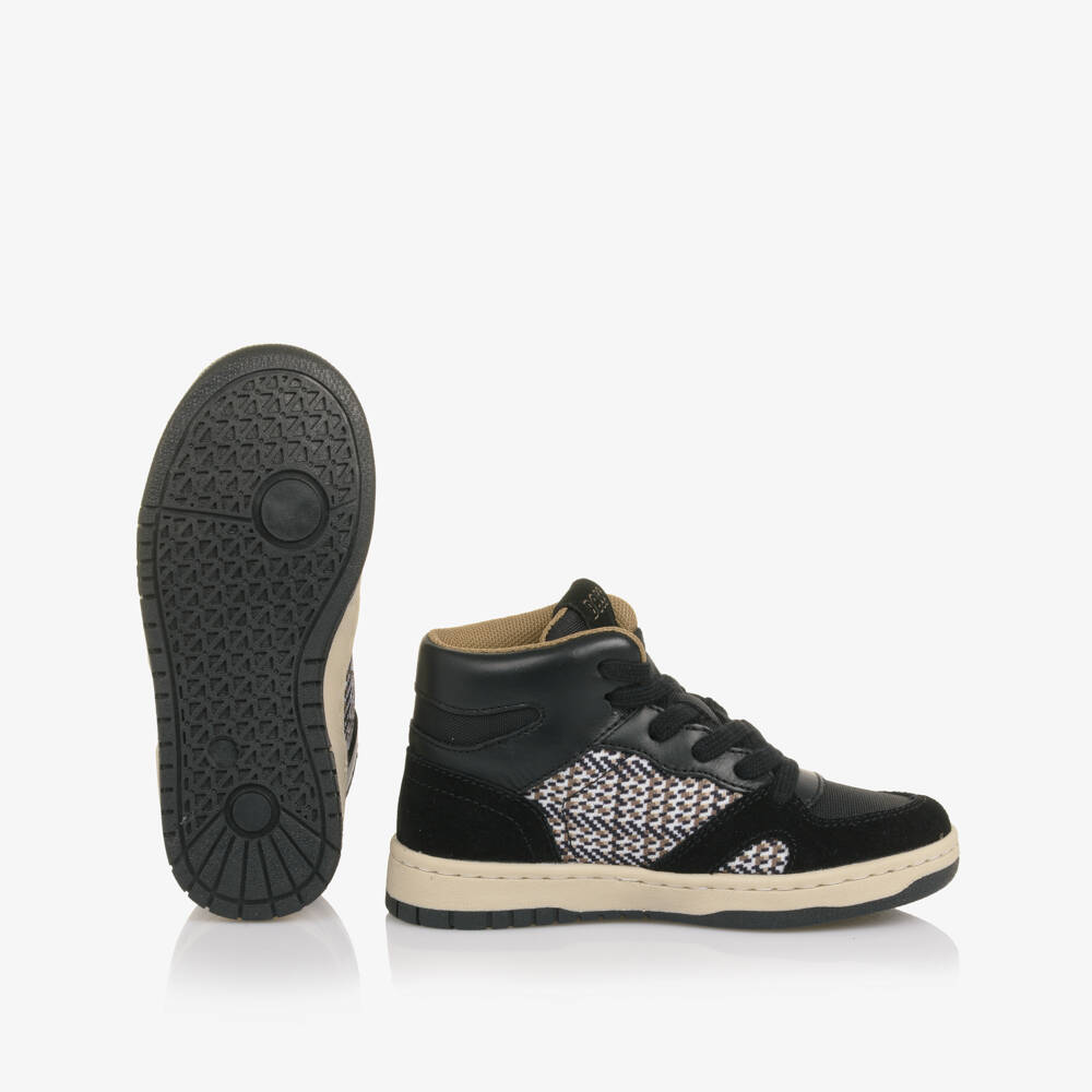 BOSS-Black High Top Trainers | Childrensalon Outlet