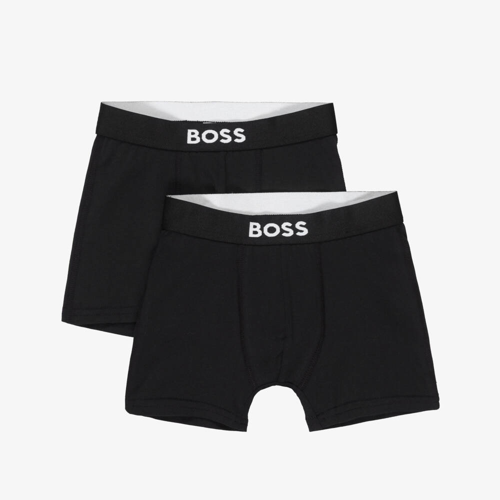 BOSS-Black Logo Boxer Shorts 2 Pack | Childrensalon Outlet
