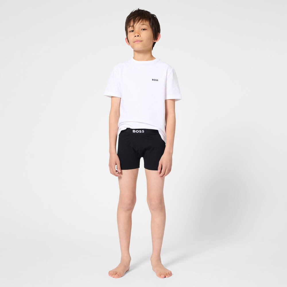 BOSS-Black Logo Boxer Shorts 2 Pack | Childrensalon Outlet