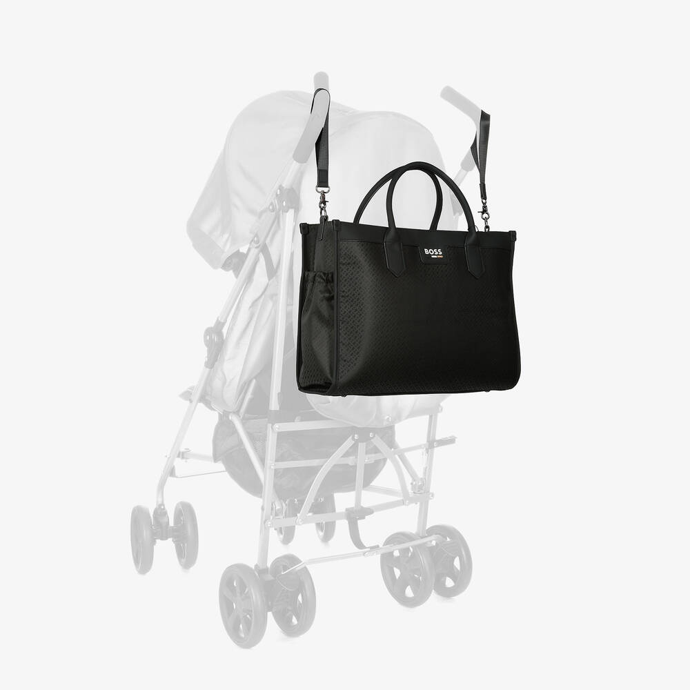 BOSS-Black Monogram Baby Changing Bag (40cm) | Childrensalon Outlet