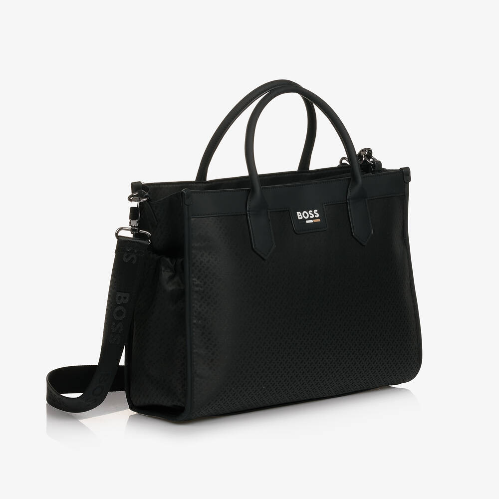 BOSS-Black Monogram Baby Changing Bag (40cm) | Childrensalon Outlet