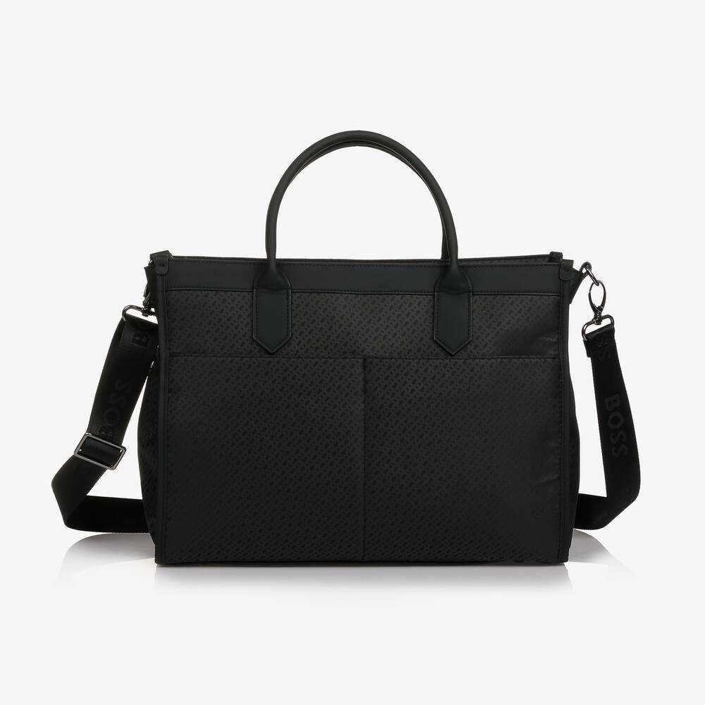 BOSS-Black Monogram Baby Changing Bag (40cm) | Childrensalon Outlet