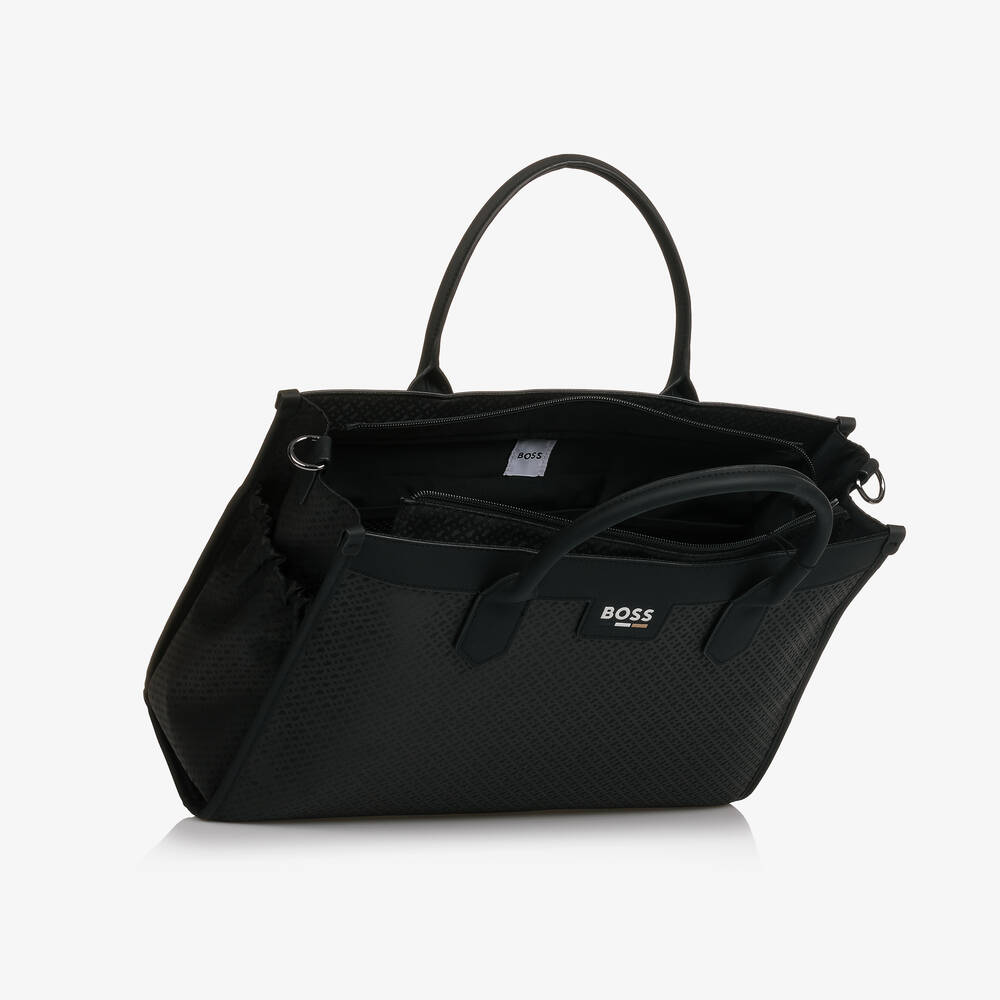 BOSS-Black Monogram Baby Changing Bag (40cm) | Childrensalon Outlet