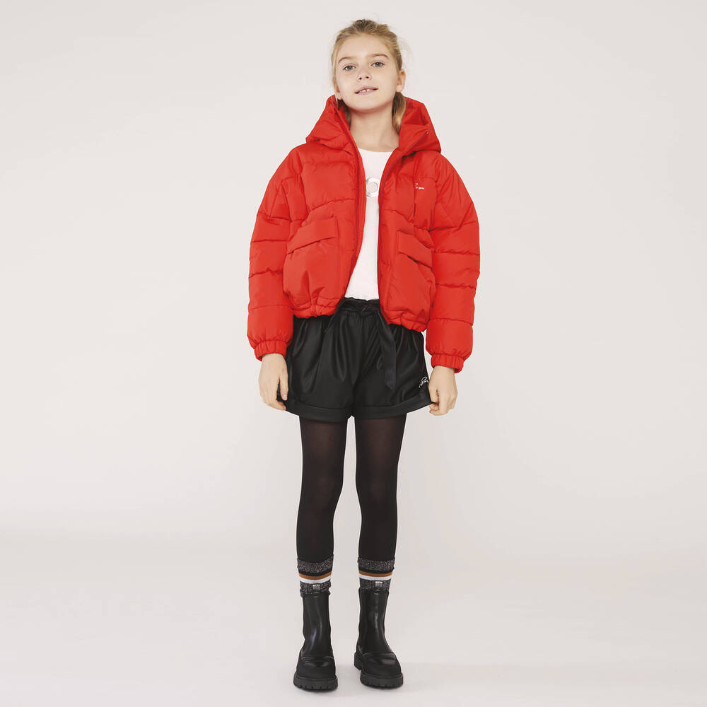 بوس-جوارب مزيج قطن لون أسود وفضّي غليتر للبنات | Childrensalon Outlet