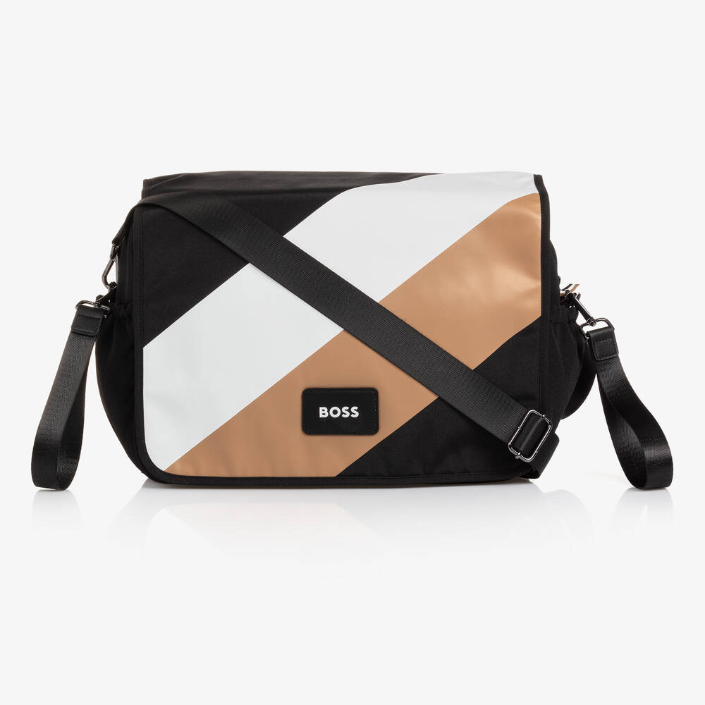 BOSS - Sac à langer noir et blanc (47cm) | Childrensalon